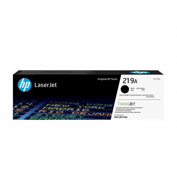 HP Cartuccia toner originale LaserJet 219A nero (HP 219A BLACK ORIGINAL - LASERJET TONER CARTRIDGE)HpW2190A