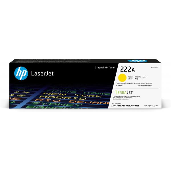 HP Cartuccia toner originale LaserJet 222A giallo (HP 222A YELLOW)Hp0195161016387W2222A