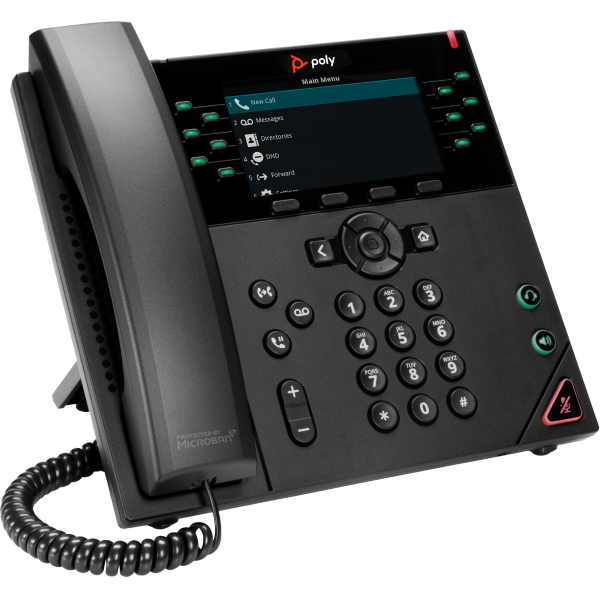 VVX 450 12-Line IP Phone and - PoE-enabled-WWHp01963376629408B1L7AA#AC3