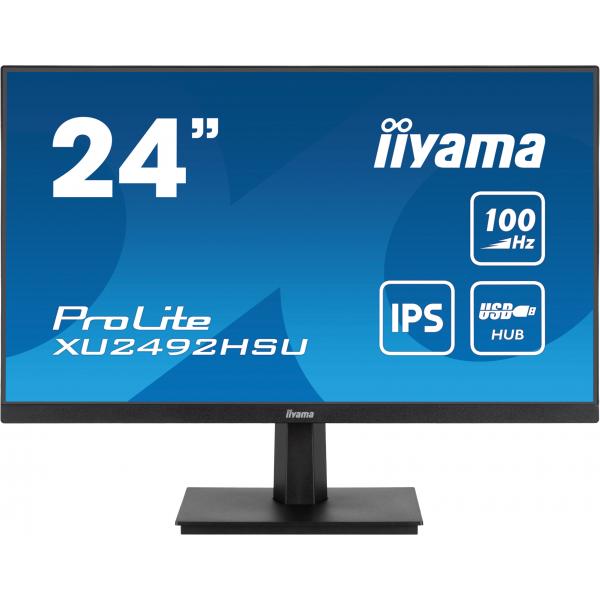 Iiyama ProLite XU2492HSU-B6 Monitor PC 60,5 cm [23.8] 1920 x 1080 Pixel Full HD LED Nero (XU2492HSU-B6 24IN FHD ETE IPS P)Iiyama4948570122585XU2492HSU-B6