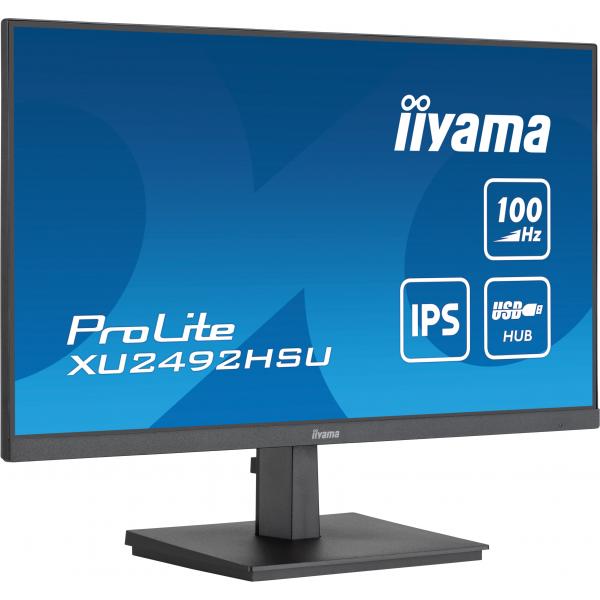 Iiyama ProLite Monitor PC 60,5 cm [23.8] 1920 x 1080 Pixel Full HD LED Nero (iiyama XU2492HSU-B6 24 IPS LCD)Iiyama4948570122585XU2492HSU-B6