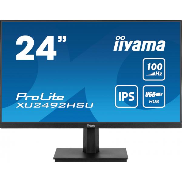 Iiyama ProLite Monitor PC 60,5 cm [23.8] 1920 x 1080 Pixel Full HD LED Nero (iiyama XU2492HSU-B6 24 IPS LCD)Iiyama4948570122585XU2492HSU-B6