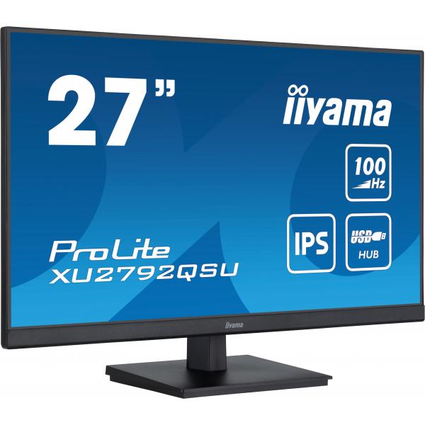 Iiyama ProLite Monitor PC 68,6 cm [27] 2560 x 1440 Pixel Dual WQHD LED Nero (iiyama XU2792QSU-B6 27 IPS LCD)Iiyama4948570122622XU2792QSU-B6