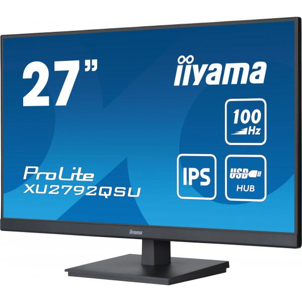 Iiyama ProLite Monitor PC 68,6 cm [27] 2560 x 1440 Pixel Dual WQHD LED Nero (iiyama XU2792QSU-B6 27 IPS LCD)Iiyama4948570122622XU2792QSU-B6