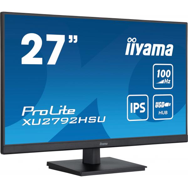 Iiyama ProLite XU2792HSU-B6 Monitor PC 68,6 cm [27] 1920 x 1080 Pixel Full HD LED Nero (XU2792HSU-B6 27IN FHD IPS)Iiyama4948570122608XU2792HSU-B6