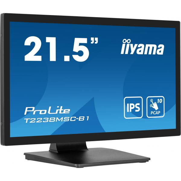 Iiyama ProLite T2238MSC-B1 Monitor PC 54,6 cm [21.5] 1920 x 1080 Pixel Full HD LED Touch screen Nero (Iiyama T2238MSC-B1 21.5)Iiyama4948570122899T2238MSC-B1