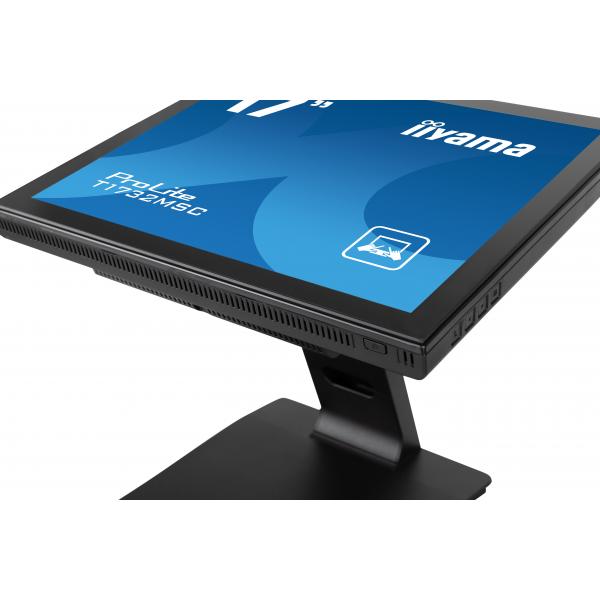 Iiyama ProLite T1732MSC-B1SAG Monitor PC 43,2 cm [17] 1280 x 1024 Pixel Full HD LED Touch screen Da tavolo Nero (iiyama ProLite T1732MSC-B1SAG 17' PCAP 10pt Touch Screen with AntiGlare Coating)Iiyama4948570122158T1732MSC-B1SAG