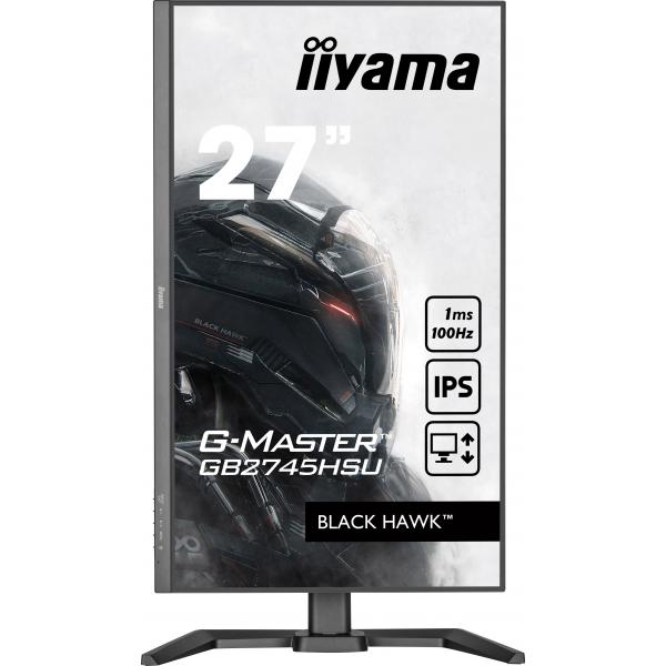 Iiyama G-MASTER GB2745HSU-B1 Monitor PC 68,6 cm [27] 1920 x 1080 Pixel Full HD LED Nero (27 G-Master GB2745HSU-B1 Monitor - 27 Black G-Master Black Hawk Gaming Monitor Height Adjustable DisplayPort USB and HDMI)Iiyama4948570122769GB2745HSU-B1