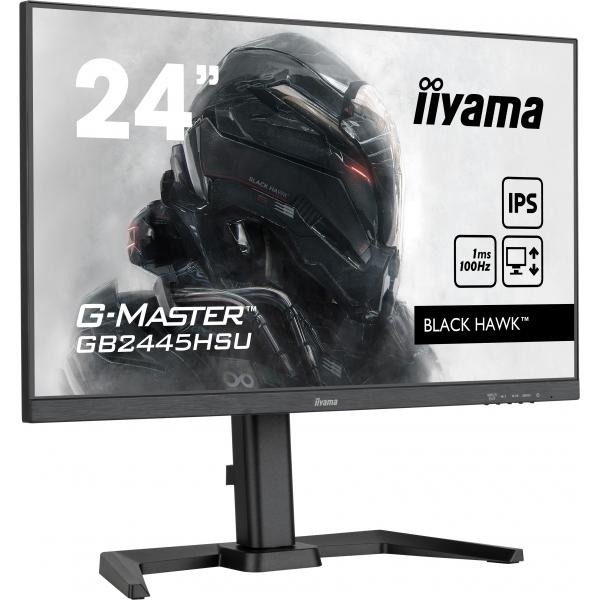 Iiyama G-MASTER GB2445HSU-B1 Monitor PC 61 cm [24] 1920 x 1080 Pixel Full HD LED Nero (24 G-Master GB2445HSU-B1 Monitor - 24 Black G-Master Gaming Monitor DisplayPort USB and HDMI)Iiyama4948570122745GB2445HSU-B1