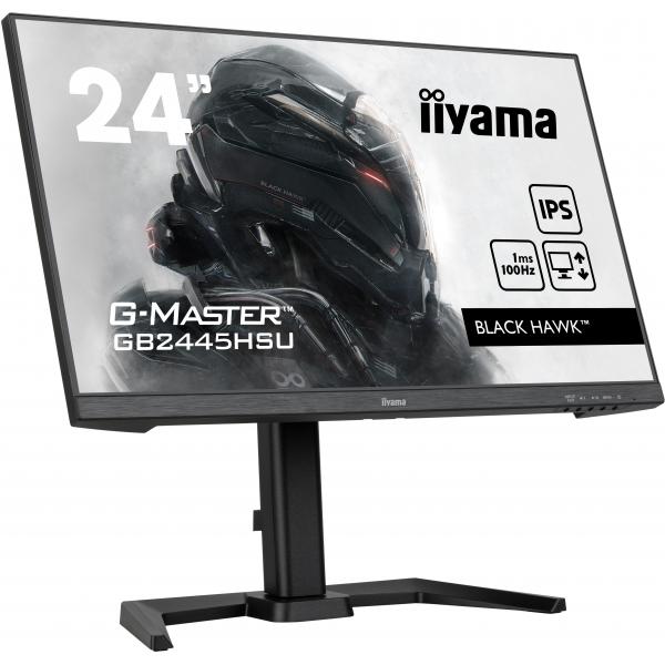 Iiyama G-MASTER GB2445HSU-B1 Monitor PC 61 cm [24] 1920 x 1080 Pixel Full HD LED Nero (24 G-Master GB2445HSU-B1 Monitor - 24 Black G-Master Gaming Monitor DisplayPort USB and HDMI)Iiyama4948570122745GB2445HSU-B1