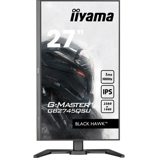 Iiyama G-MASTER GB2745QSU-B1 Monitor PC 68,6 cm [27] 2560 x 1440 Pixel 2K Ultra HD LED Nero (iiyama G-Master GB2745QSU-B1 Black Hawk 27' IPS 1ms Gaming Monitor)Iiyama4948570122783GB2745QSU-B1