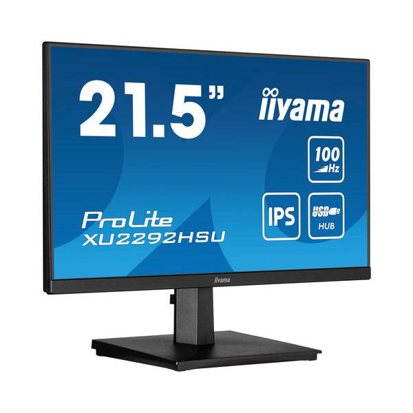 Iiyama ProLite XU2292HSU-B6 Monitor PC 54,6 cm [21.5] 1920 x 1080 Pixel Full HD LED Nero (iiyama ProLite XU2292HSU-B6 - Monitor a LED - 22 [21.5 visualizzabile] - 1920 x 1080 Full HD [1080p] @ 100 Hz - IPS - 250 cd/m? - 1000:1 - 0.4 ms - HDMI, Displa...