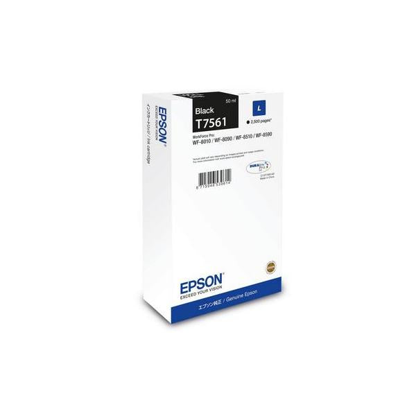 Epson WF-8xxx Series Ink Cartridge L Black (Epson T7561 - L strrelse - sort - ori)Epson8715946726915C13T75614N