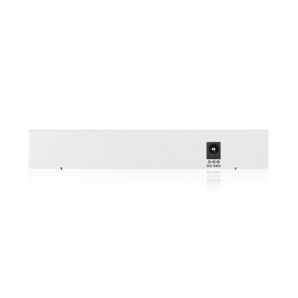 Zyxel XMG-105HP Non gestito 2.5G Ethernet [100/1000/2500] Supporto Power over Ethernet [PoE] Argento (Zyxel XMG-100 Series XMG-105HP - Switch - non gestito - unmanaged - 5 x 100/1000/2.5G [PoE++] + 1 x Gigabit SFP / 10 Gigabit SFP+ - desktop, montagg...