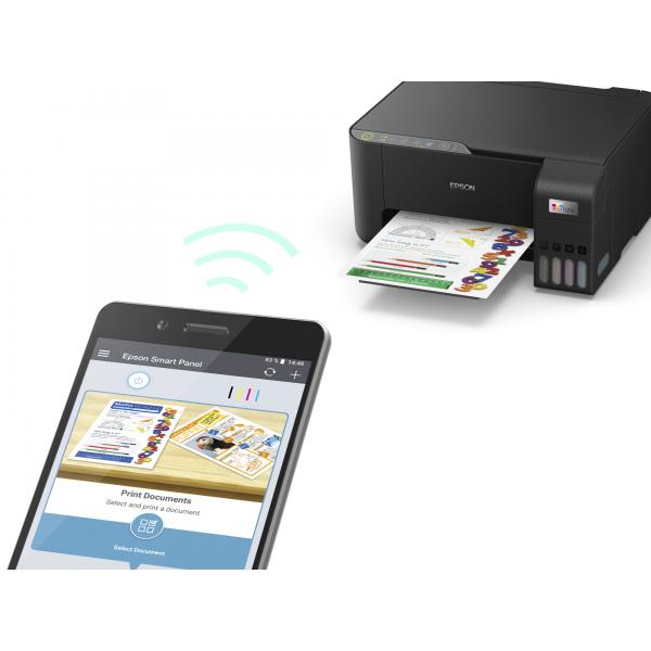Epson EcoTank ET-2865 Ad inchiostro A4 5760 x 1440 DPI Wi-Fi (Epson EcoTank ET-2865 - Stampante multifunzione - colore - ink-jet - ITS - A4 [supporti] - fino a 10 ppm [stampa] - 100 fogli - Wi-Fi, USB - nero)Epson8715946725994C11CJ67433