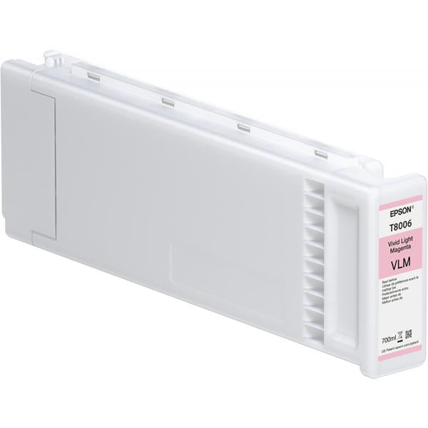 Epson T80060N UltraChrome PRO cartuccia d'inchiostro 1 pz Originale Magenta chiaro (T8006 VIVID LIGHT MAG INK CART-700ML)Epson8715946728490C13T80060N
