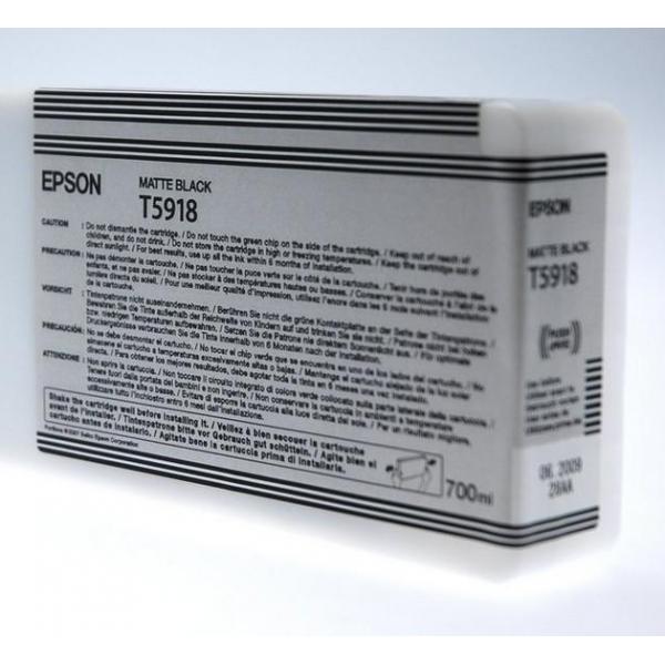 Epson Singlepack Matte Black T59180N (T5918 MATTE BLACK INK CART - 700ML)Epson8715946728216C13T59180N