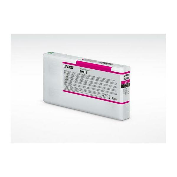 Epson C13T91330N cartuccia d'inchiostro 1 pz Originale Magenta vivido (T9133 VIVID MAGENTA INK CART - 200ML)Epson8715946728544C13T91330N