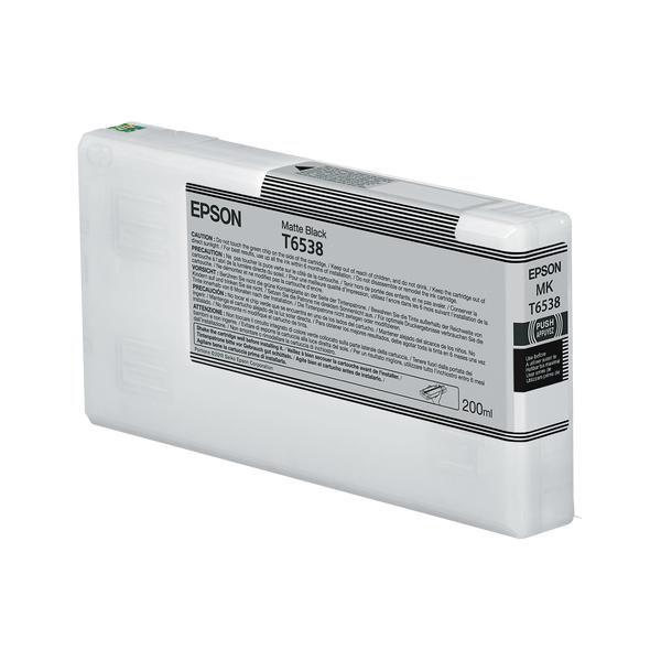 Epson T6538 Matte Black Ink Cartridge [200ml] (T6538 MATTE BLACK INK CART - 200ML)Epson8715946728285C13T65380N