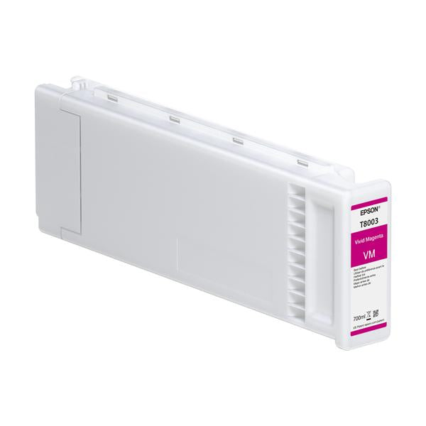 Epson Singlepack Vivid Magenta T80030N UltraChrome PRO 700ml (T8003 VIVID MAGENTA INK CART - 700ML)Epson8715946728483C13T80030N
