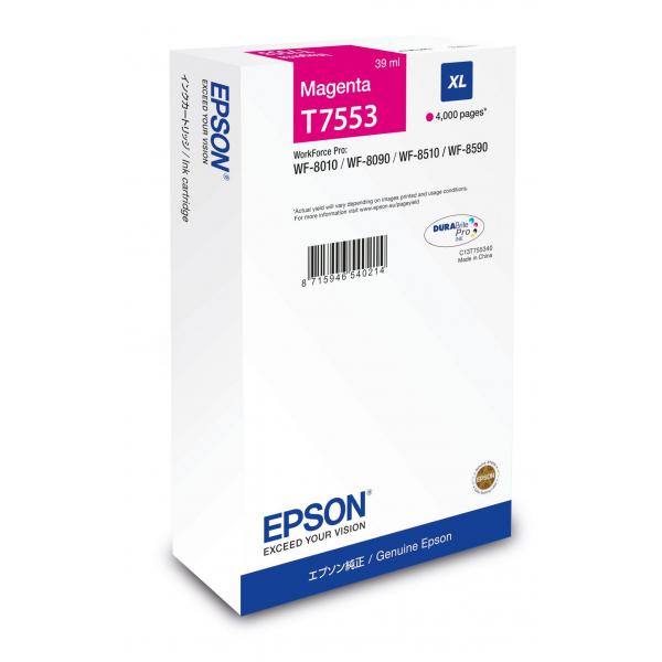 Epson C13T75534N cartuccia d'inchiostro 1 pz Originale Resa elevata [XL] Magenta (Epson T7553 - XL - magenta - original)Epson8715946726892C13T75534N
