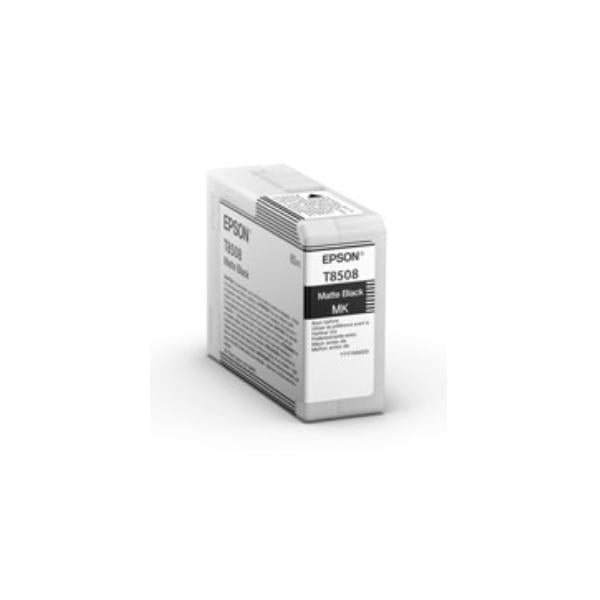Epson Singlepack Matte Black T85080N UltraChrome HD ink 80ml (EPSON T85080N MATTE BLACK INK ULTRACHROME HD)EpsonC13T85080N