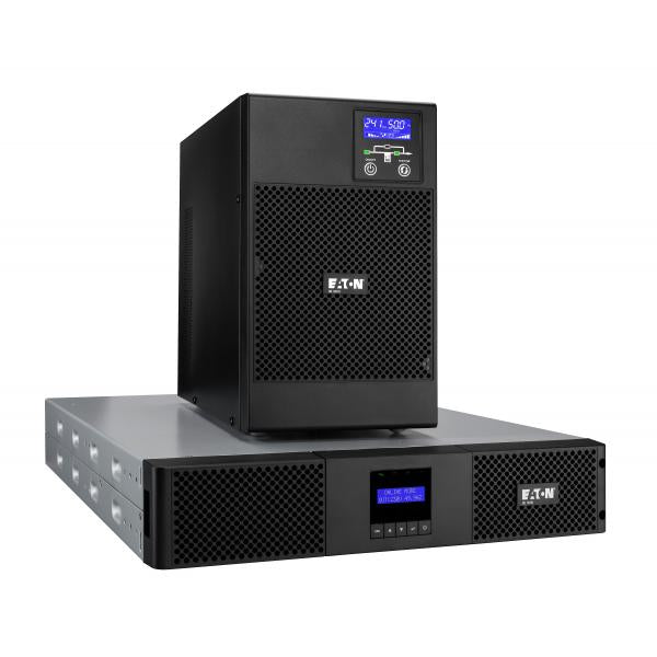 Eaton 9E2000IR gruppo di continuità [UPS] Doppia conversione [online] 2 kVA 1800 W 6 presa[e] AC (Eaton 9E - UPS [installabile in rack / esterno] - 200/220/230/240 V c.a. V - 1800 Watt - 2000 VA - 1 fase - 6 batteria x - Piombo - 7 Ah - RS-232, USB -...