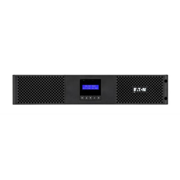Eaton 9E3000IR gruppo di continuità [UPS] Doppia conversione [online] 3 kVA 2700 W 7 presa[e] AC (Eaton 9E - UPS [installabile in rack / esterno] - 200/220/230/240 V c.a. V - 2700 Watt - 3000 VA - 1 fase - 6 batteria x - Piombo - 9 Ah - RS-232, USB -...