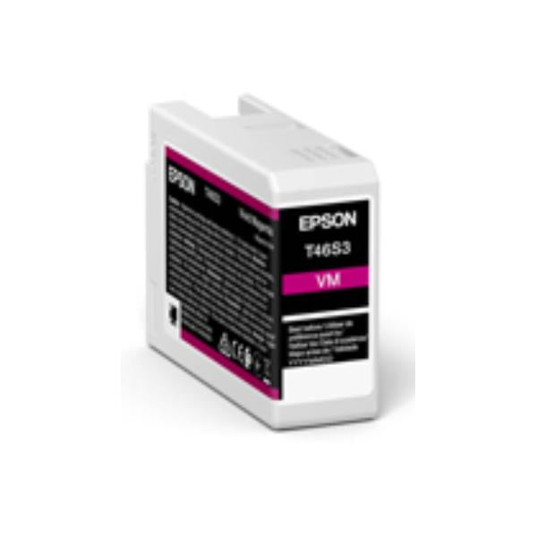 Epson Singlepack Vivid Magenta T46S3 UltraChrome Pro 10 ink 25ml (EPSON T46S3 ULTRACHROME INK MAGENTA PRO 10 25ML)Epson8715946730004C13T46S30N