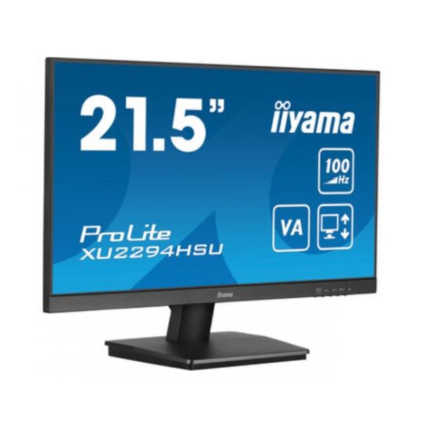 Iiyama ProLite XU2294HSU-B6 Monitor PC 54,6 cm [21.5] 1920 x 1080 Pixel Full HD LCD Nero (iiyama ProLite XU2294HSU-B6 - Monitor a LED - 22 [21.5 visualizzabile] - 1920 x 1080 Full HD [1080p] @ 100 Hz - VA - 250 cd/m? - 3000:1 - 1 ms - HDMI, DisplayPo...