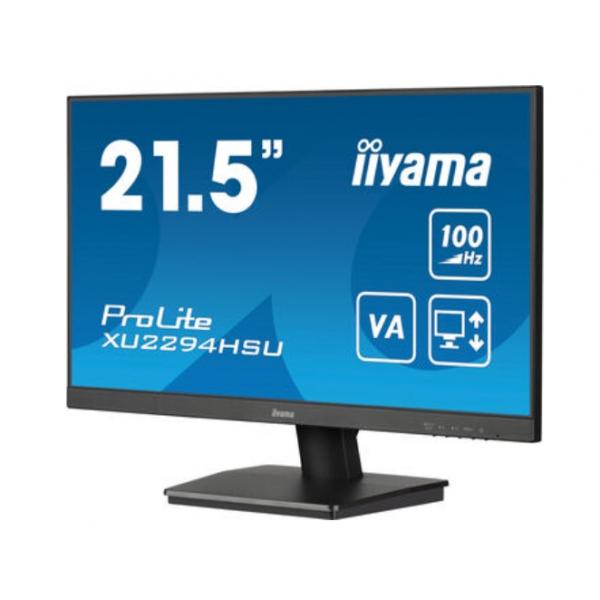 Iiyama ProLite XU2294HSU-B6 Monitor PC 54,6 cm [21.5] 1920 x 1080 Pixel Full HD LCD Nero (iiyama ProLite XU2294HSU-B6 - Monitor a LED - 22 [21.5 visualizzabile] - 1920 x 1080 Full HD [1080p] @ 100 Hz - VA - 250 cd/m? - 3000:1 - 1 ms - HDMI, DisplayPo...