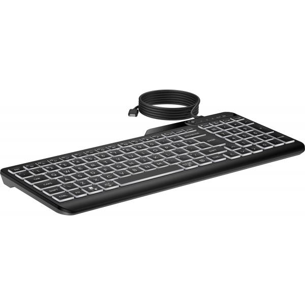 HP Tastiera cablata 400 retroilluminata (400 Backlit Wired Keyboard - Warranty: 12M)Hp7N7C0AA#ABB