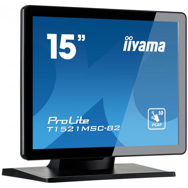 Iiyama ProLite T1521MSC-B2 Monitor PC 38,1 cm [15] 1024 x 768 Pixel XGA LED Touch screen Da tavolo Nero (iiyama ProLite T1521MSC-B2 computer monitor 38.1 cm [15'] 1024 x 768 pixels XGA LED Touchscreen Tabletop Black)Iiyama4948570120642T1521MSC-B2