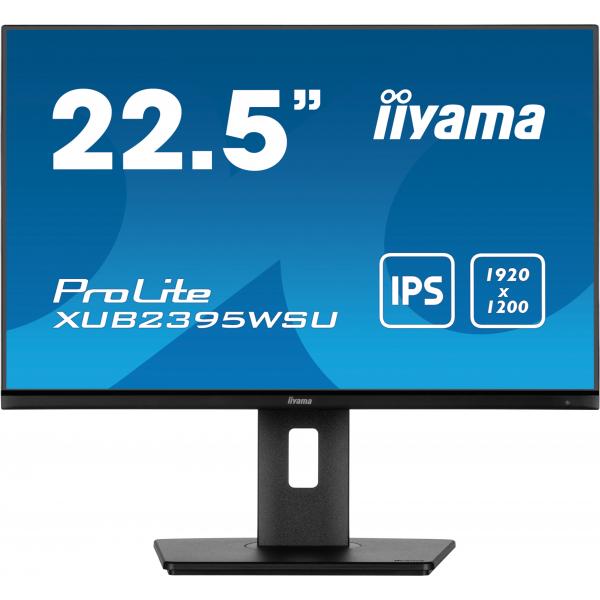 Iiyama ProLite XUB2395WSU-B5 Monitor PC 57,1 cm [22.5] 1920 x 1200 Pixel WUXGA LED Nero (iiyama ProLite XUB2395WSU-B5 - LED monitor - 23 [22.5 viewable] - 1920 x 1200 WUXGA @ 75 Hz - IPS - 250 cd/m - 1000:1 - 4 ms - HDMI, VGA, DisplayPort - speakers ...