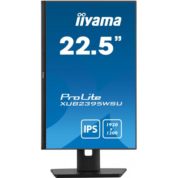 Iiyama ProLite XUB2395WSU-B5 Monitor PC 57,1 cm [22.5] 1920 x 1200 Pixel WUXGA LED Nero (iiyama ProLite XUB2395WSU-B5 - LED monitor - 23 [22.5 viewable] - 1920 x 1200 WUXGA @ 75 Hz - IPS - 250 cd/m - 1000:1 - 4 ms - HDMI, VGA, DisplayPort - speakers ...
