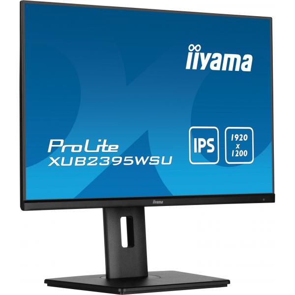 Iiyama ProLite XUB2395WSU-B5 Monitor PC 57,1 cm [22.5] 1920 x 1200 Pixel WUXGA LED Nero (iiyama ProLite XUB2395WSU-B5 - LED monitor - 23 [22.5 viewable] - 1920 x 1200 WUXGA @ 75 Hz - IPS - 250 cd/m - 1000:1 - 4 ms - HDMI, VGA, DisplayPort - speakers ...
