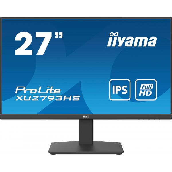 Iiyama ProLite XU2793HS-B6 Monitor PC 68,6 cm [27] 1920 x 1080 Pixel Full HD LED Nero (iiyama Prolite XU2793HS-B 27 inch IPS Monitor, Full HD, 1ms, HDMI, DisplayPort, 100Hz, Speakers, Black, Internal PSU, VESA)Iiyama4948570124077XU2793HS-B6