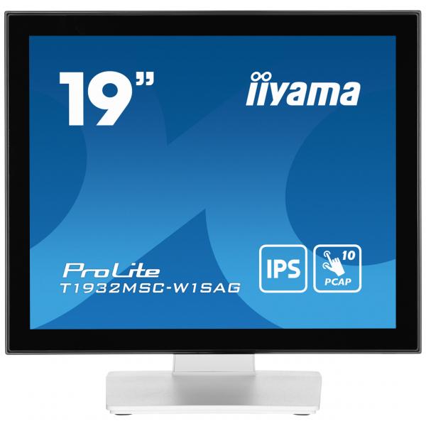 Iiyama ProLite T1932MSC-W1SAG Monitor PC 48,3 cm [19] 1280 x 1024 Pixel Full HD LED Touch screen Da tavolo Bianco (IIYAMA 48.0cm [19] T1932MSC-W1AG 5:)Iiyama4948570122219T1932MSC-W1SAG