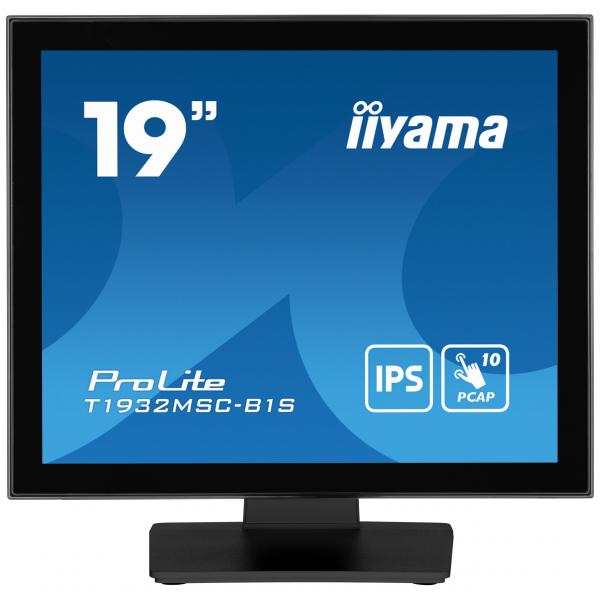 Iiyama ProLite T1932MSC-B1S Monitor PC 48,3 cm [19] 1280 x 1024 Pixel Full HD LED Touch screen Da tavolo Nero (iiyama - Prolite 19' 10pt touch monitor)Iiyama4948570122196T1932MSC-B1S