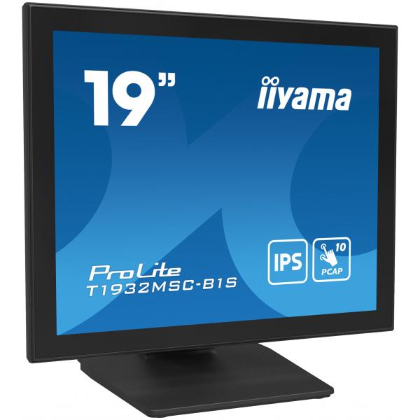 Iiyama ProLite T1932MSC-B1S Monitor PC 48,3 cm [19] 1280 x 1024 Pixel Full HD LED Touch screen Da tavolo Nero (iiyama ProLite T1932MSC-B1S computer monitor 48.3 cm [19'] 1280 x 1024 pixels Full HD LED Touchscreen Tabletop Black)Iiyama4948570122196T19...