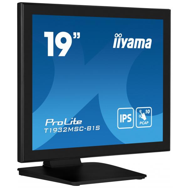 Iiyama ProLite T1932MSC-B1S Monitor PC 48,3 cm [19] 1280 x 1024 Pixel Full HD LED Touch screen Da tavolo Nero (iiyama - Prolite 19' 10pt touch monitor)Iiyama4948570122196T1932MSC-B1S