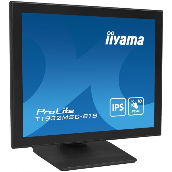 Iiyama ProLite T1932MSC-B1S Monitor PC 48,3 cm [19] 1280 x 1024 Pixel Full HD LED Touch screen Da tavolo Nero (iiyama ProLite T1932MSC-B1S computer monitor 48.3 cm [19'] 1280 x 1024 pixels Full HD LED Touchscreen Tabletop Black)Iiyama4948570122196T19...