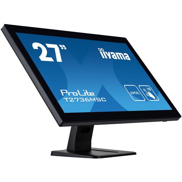 Iiyama ProLite T2752MSC-B1 Monitor PC 68,6 cm [27] 1920 x 1080 Pixel Full HD LED Touch screen Nero (27 PROLITE T2752MSC-B1 Touch Monitor - 27 Black LED Touchscreen Monitor Full HD DisplayPort USB and HDMI)Iiyama4948570122998T2752MSC-B1