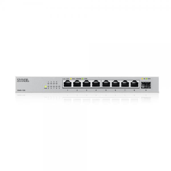 Zyxel XMG-108 Non gestito 2.5G Ethernet [100/1000/2500] Argento (8-Port 2.5GbE Unmanaged Switch with 1 port 10G SFP)Zyxel4718937631131XMG-108-ZZ0101F
