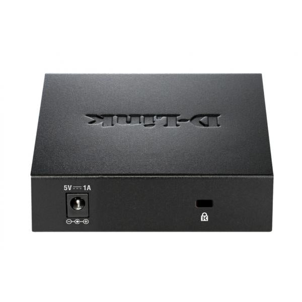 D-Link DGS-105 switch di rete Non gestito L2 Gigabit Ethernet [10/100/1000] Desktop Nero (D-Link DGS 105 - Switch - 5 x 10/100/1000 - desktop)D-linkDGS-105