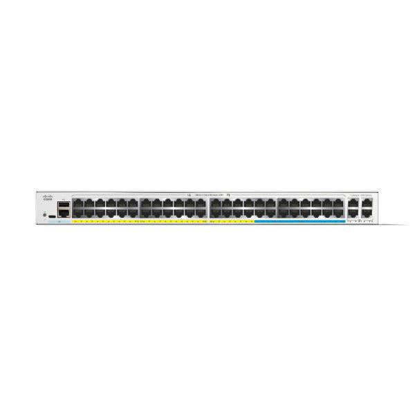 Cisco Catalyst C1300-48MGP-4X switch di rete Gestito L2/L3 Gigabit Ethernet [10/100/1000] Supporto Power over Ethernet [PoE] Grigio (CATALYST 1300 16-PORT 2.5GE - 32-PORT GE POE 4X10G SFP+)CiscoC1300-48MGP-4X
