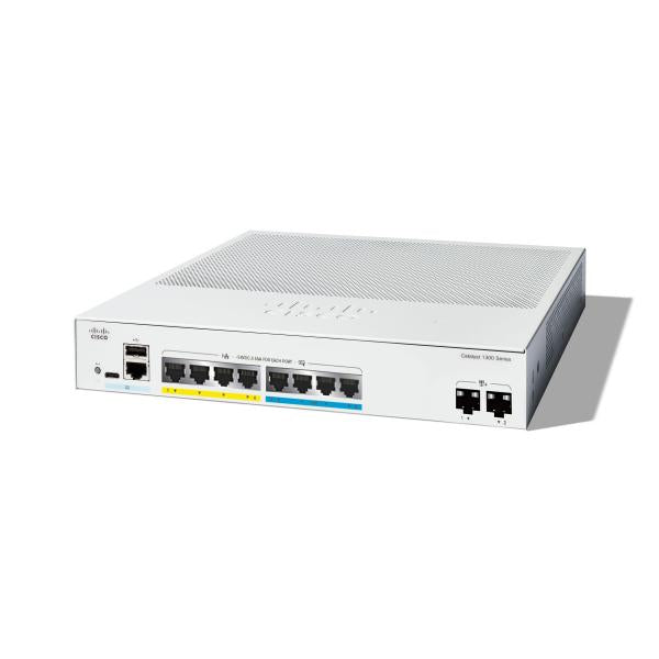 Cisco Catalyst C1300-8MGP-2X switch di rete Gestito L2/L3 Gigabit Ethernet [10/100/1000] Supporto Power over Ethernet [PoE] Grigio (CATALYST 1300 4-PORT 2.5GE - 4-PORT GE POE 2X10G SFP+)Cisco0889728522038C1300-8MGP-2X