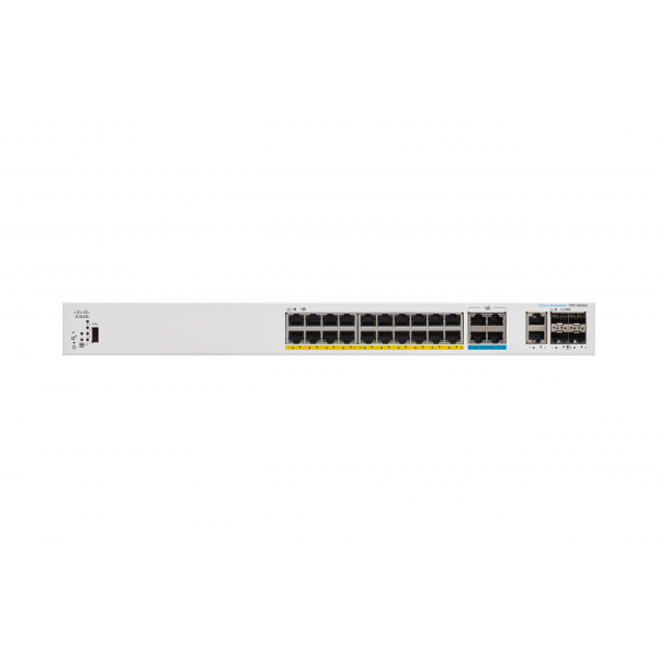 Cisco Catalyst C1300-24MGP-4X switch di rete Gestito L2/L3 Supporto Power over Ethernet [PoE] Grigio (CATALYST 1300 8-PORT 2.5GE - 16-PORT GE POE 4X10G SFP+)CiscoC1300-24MGP-4X