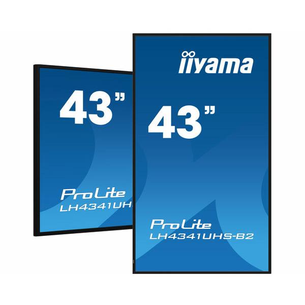 Iiyama LH4341UHS-B2 visualizzatore di messaggi 108 cm [42.5] LCD 500 cd/m 4K Ultra HD Processore integrato Android 8.0 18/7 (iiyama ProLite LH4341UHS-B2 - 43 Categoria diagonale [42.5 visualizzabile] Display LCD retroilluminato a LED - segnaletica di...