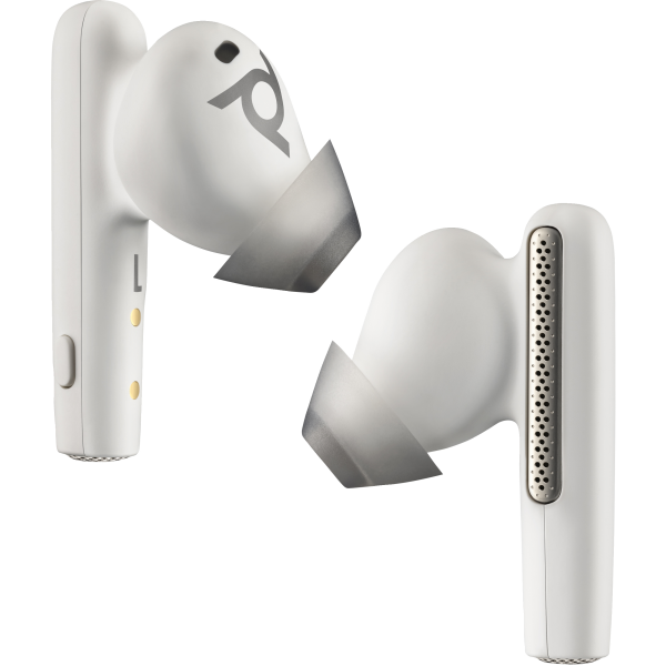 Poly Voyager Free 60/60+ Microsoft Teams Certified White Earbuds [2 Pieces] - Replaces Poly SKU 221223-04Hp01974978386268L5B0AA